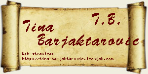 Tina Barjaktarović vizit kartica